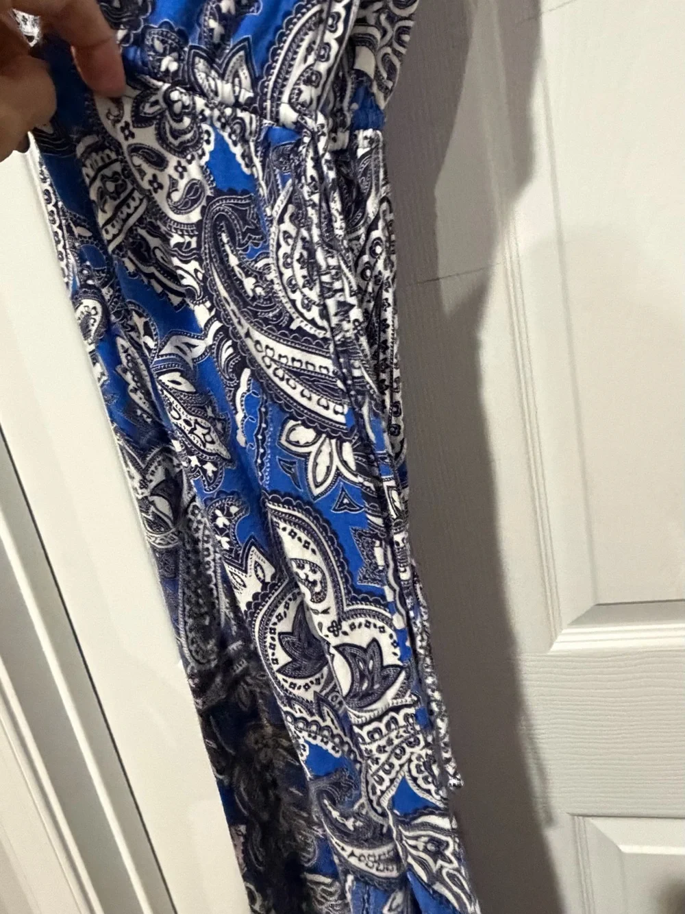 Blue Paisley Maxi Skirt - Women